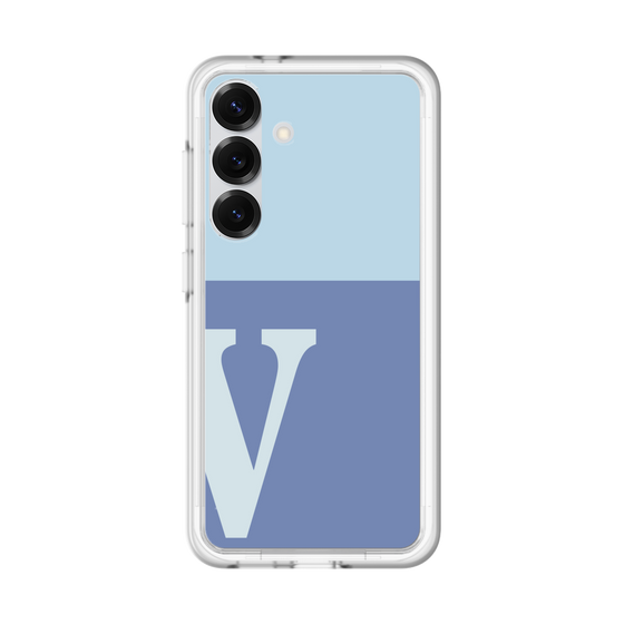 スリムプロテクションプレミアムケース［ オリジナル - initial two tone - V blue ］