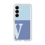 スリムプロテクションプレミアムケース［ オリジナル - initial two tone - V blue ］