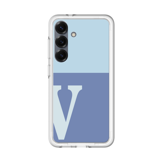 スリムプロテクションプレミアムケース［ オリジナル - initial two tone - V blue ］