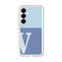 スリムプロテクションプレミアムケース［ オリジナル - initial two tone - V blue ］