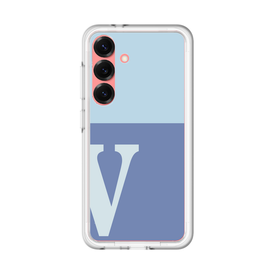スリムプロテクションプレミアムケース［ オリジナル - initial two tone - V blue ］