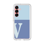 スリムプロテクションプレミアムケース［ オリジナル - initial two tone - V blue ］