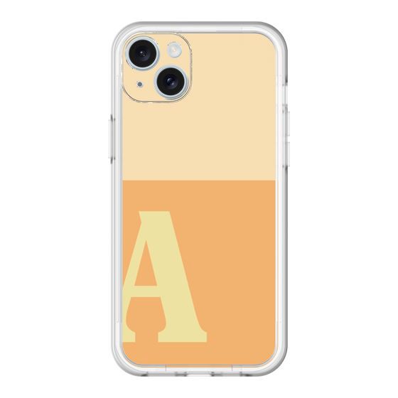 スリムプロテクションプレミアムケース［ オリジナル - initial two tone - A orange ］