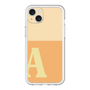 スリムプロテクションプレミアムケース［ オリジナル - initial two tone - A orange ］