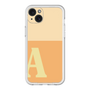 スリムプロテクションプレミアムケース［ オリジナル - initial two tone - A orange ］