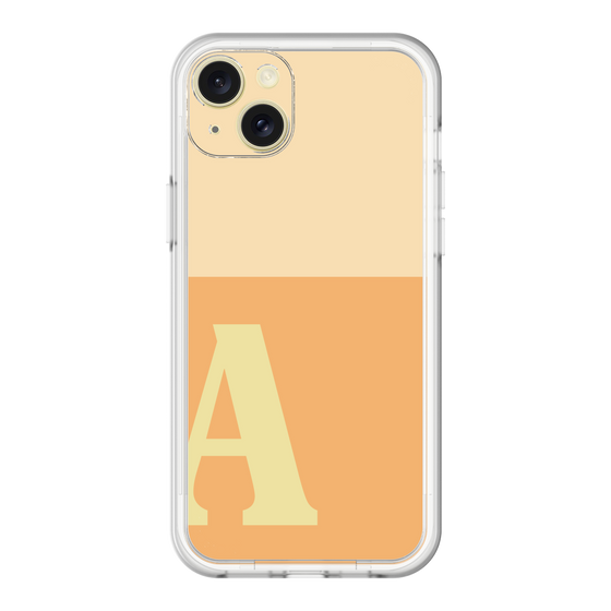 スリムプロテクションプレミアムケース［ オリジナル - initial two tone - A orange ］