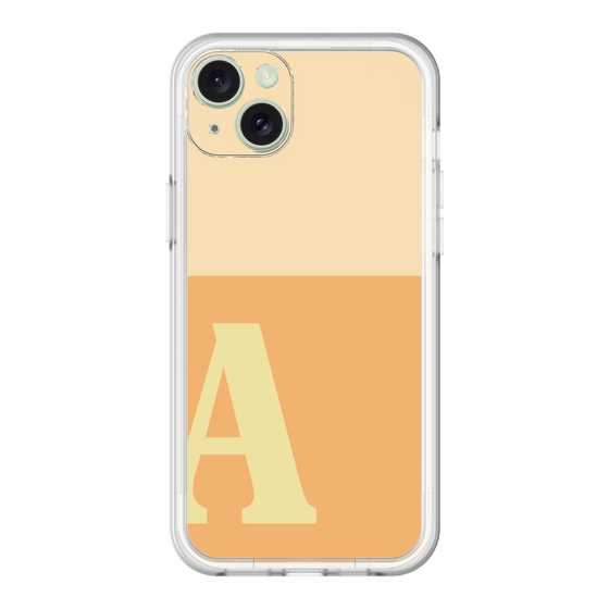 スリムプロテクションプレミアムケース［ オリジナル - initial two tone - A orange ］