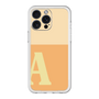 スリムプロテクションプレミアムケース［ オリジナル - initial two tone - A orange ］