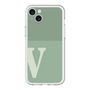 スリムプロテクションプレミアムケース［ オリジナル - initial two tone - V green ］