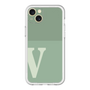 スリムプロテクションプレミアムケース［ オリジナル - initial two tone - V green ］