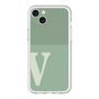 スリムプロテクションプレミアムケース［ オリジナル - initial two tone - V green ］