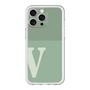 スリムプロテクションプレミアムケース［ オリジナル - initial two tone - V green ］