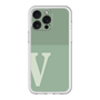 スリムプロテクションプレミアムケース［ オリジナル - initial two tone - V green ］