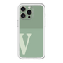 スリムプロテクションプレミアムケース［ オリジナル - initial two tone - V green ］