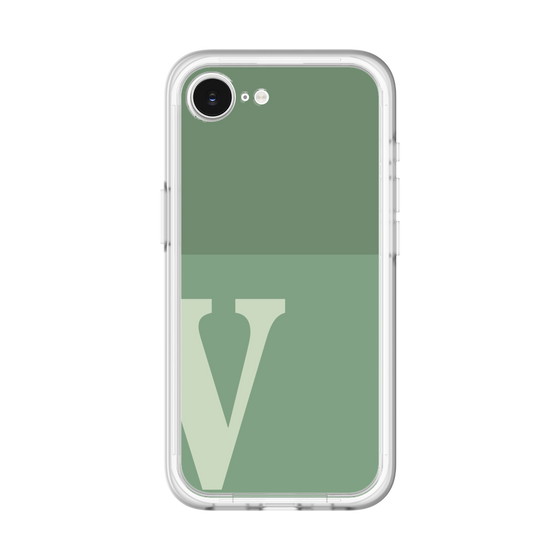 スリムプロテクションプレミアムケース［ オリジナル - initial two tone - V green ］