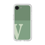 スリムプロテクションプレミアムケース［ オリジナル - initial two tone - V green ］
