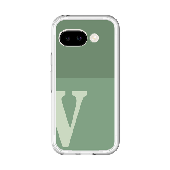スリムプロテクションプレミアムケース［ オリジナル - initial two tone - V green ］