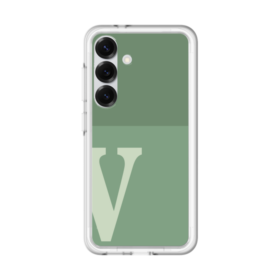 スリムプロテクションプレミアムケース［ オリジナル - initial two tone - V green ］