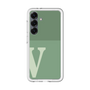 スリムプロテクションプレミアムケース［ オリジナル - initial two tone - V green ］