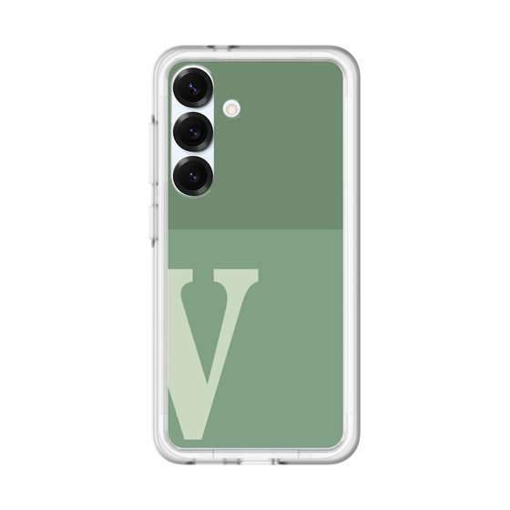スリムプロテクションプレミアムケース［ オリジナル - initial two tone - V green ］