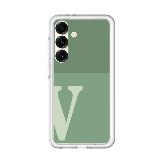 スリムプロテクションプレミアムケース［ オリジナル - initial two tone - V green ］