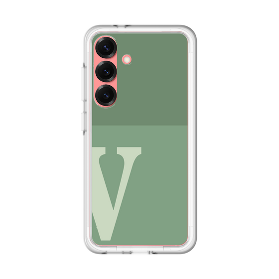 スリムプロテクションプレミアムケース［ オリジナル - initial two tone - V green ］