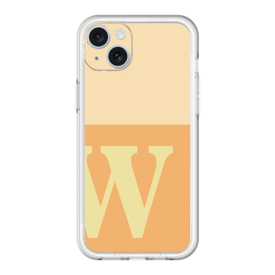 スリムプロテクションプレミアムケース［ オリジナル - initial two tone - W orange ］