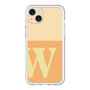 スリムプロテクションプレミアムケース［ オリジナル - initial two tone - W orange ］