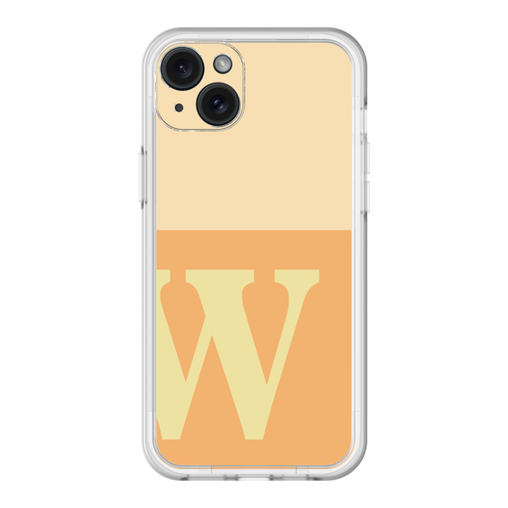 スリムプロテクションプレミアムケース［ オリジナル - initial two tone - W orange ］