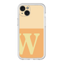 スリムプロテクションプレミアムケース［ オリジナル - initial two tone - W orange ］