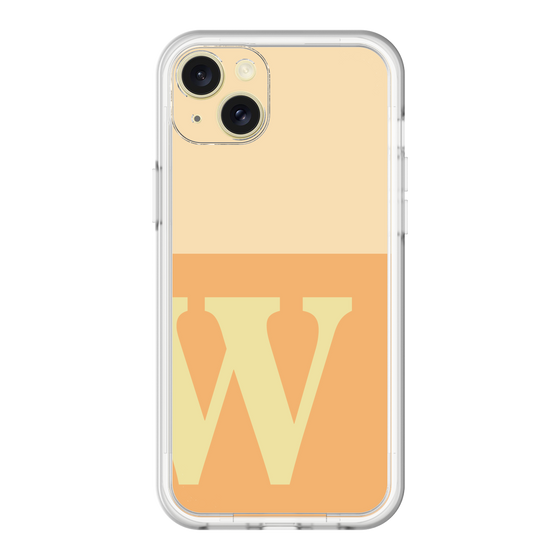 スリムプロテクションプレミアムケース［ オリジナル - initial two tone - W orange ］