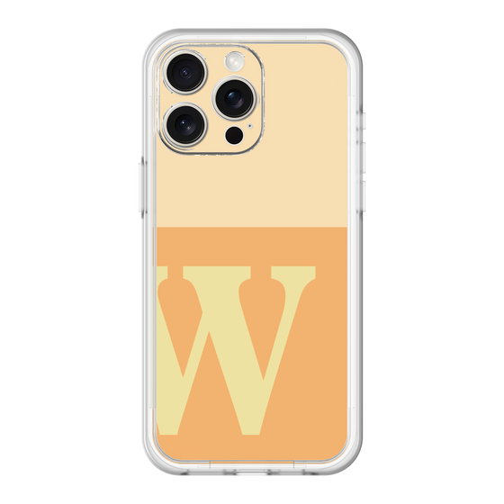 スリムプロテクションプレミアムケース［ オリジナル - initial two tone - W orange ］