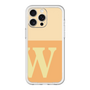 スリムプロテクションプレミアムケース［ オリジナル - initial two tone - W orange ］