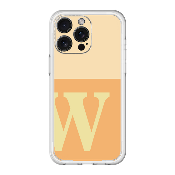スリムプロテクションプレミアムケース［ オリジナル - initial two tone - W orange ］