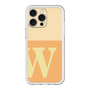 スリムプロテクションプレミアムケース［ オリジナル - initial two tone - W orange ］