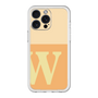 スリムプロテクションプレミアムケース［ オリジナル - initial two tone - W orange ］