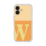 スリムプロテクションプレミアムケース［ オリジナル - initial two tone - W orange ］