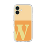 スリムプロテクションプレミアムケース［ オリジナル - initial two tone - W orange ］