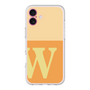 スリムプロテクションプレミアムケース［ オリジナル - initial two tone - W orange ］