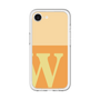 スリムプロテクションプレミアムケース［ オリジナル - initial two tone - W orange ］