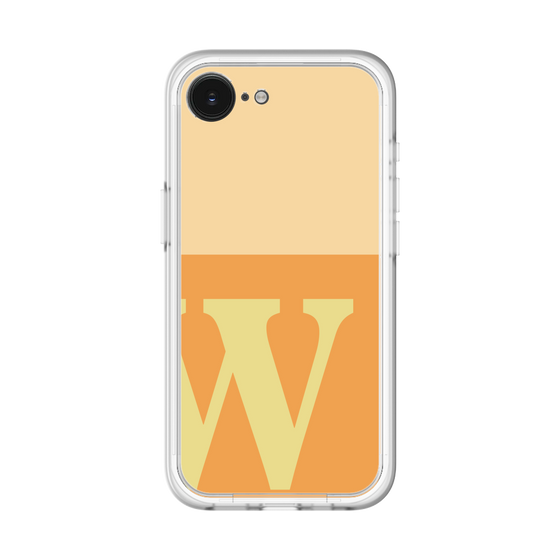 スリムプロテクションプレミアムケース［ オリジナル - initial two tone - W orange ］
