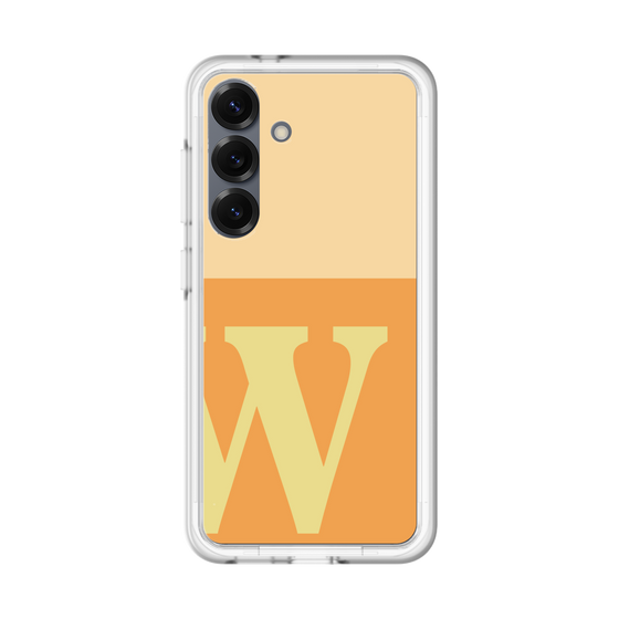 スリムプロテクションプレミアムケース［ オリジナル - initial two tone - W orange ］