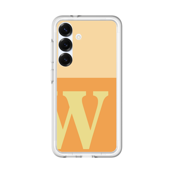 スリムプロテクションプレミアムケース［ オリジナル - initial two tone - W orange ］