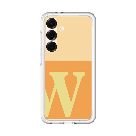 スリムプロテクションプレミアムケース［ オリジナル - initial two tone - W orange ］