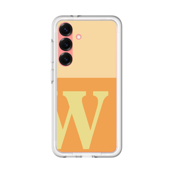 スリムプロテクションプレミアムケース［ オリジナル - initial two tone - W orange ］