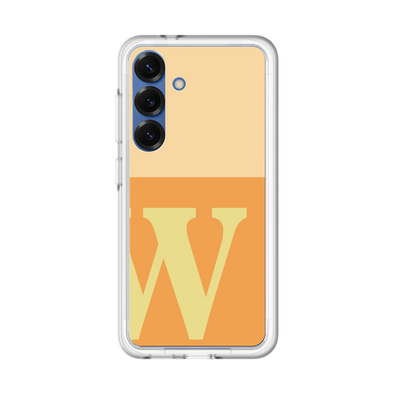スリムプロテクションプレミアムケース［ オリジナル - initial two tone - W orange ］