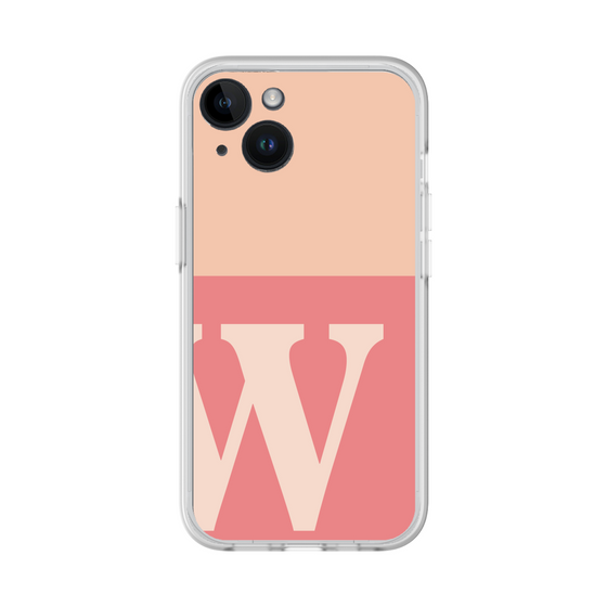 スリムプロテクションプレミアムケース［ オリジナル - initial two tone - W pink ］