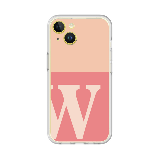 スリムプロテクションプレミアムケース［ オリジナル - initial two tone - W pink ］