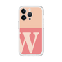 スリムプロテクションプレミアムケース［ オリジナル - initial two tone - W pink ］