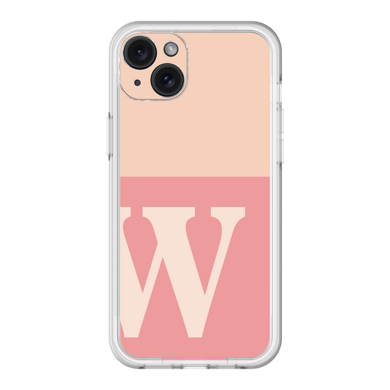 スリムプロテクションプレミアムケース［ オリジナル - initial two tone - W pink ］